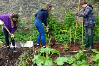 Gardening with the Our Bright Future team