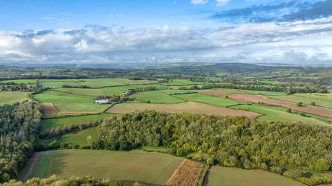 Wick Farm, the site of the future Lower Chew Forest