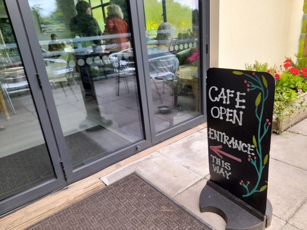 Freshfold Meadow Community Cafe open sign