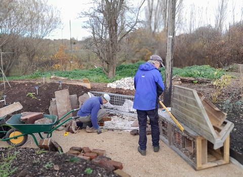 Volunteers at Grow Wilder