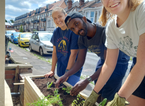 Camerton Road Wild Roads 2024 BS5 planter residents